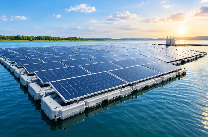 A brilliant innovation: Floating solar panels.